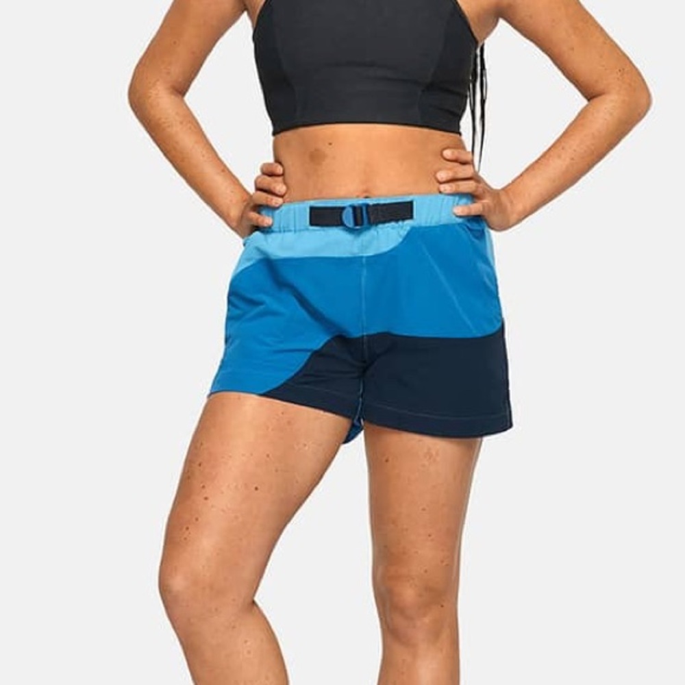 OUTDOOR VOICES DROPS COLOR-BLOCKED RECTREK SHORTS FOR HIKING - medium